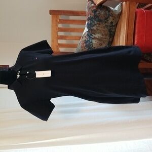 TOMMY HILFIGER Vintage 90s Polo Dress Black Large NWT